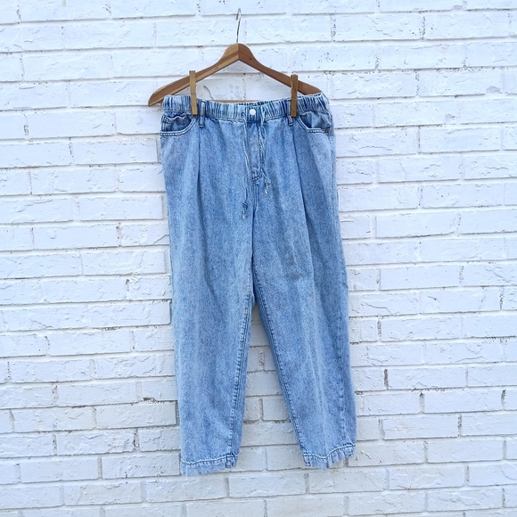 Banana Republic Barrel Jeans Stretch Waist Drawstring - Picture 2 of 8